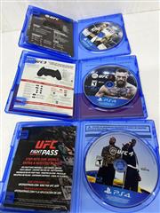 Ufc 2,3&4 Playstation 4 Game Lot 3 Ps4
